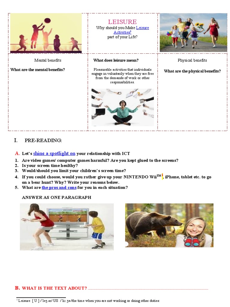 1 Unit 5 Leisure Pdf