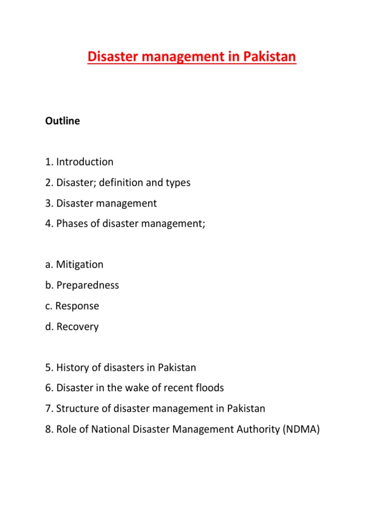 disaster-management-in-pakistan-essay-pdf-emergency-management