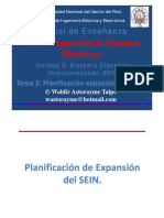 16 Semana 10V Unidad 3.1b - Planificación Expansión Del SEIN