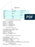 Present Perfect English Test 2° Bimes 2011