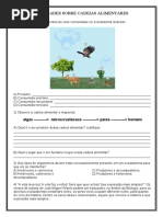 Atividades sobre Relações Ecológicas 4º Ano | PDF | Biologia | Organismos