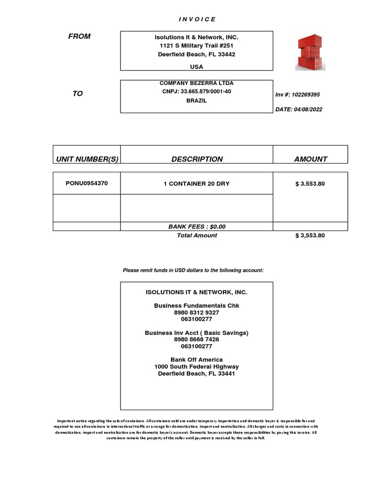 Invoice - Isolutions - CB | PDF | Economies | Business