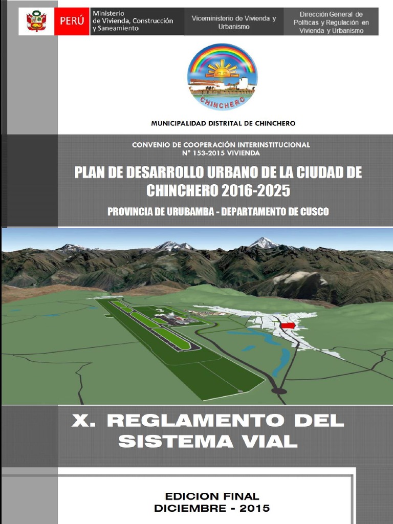 X. Reglamento Sistema Vial PDF Aeropuerto Calle