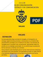 1.3.1.10 Linea de Comunicación Servicios Postales Y de Comunicacion