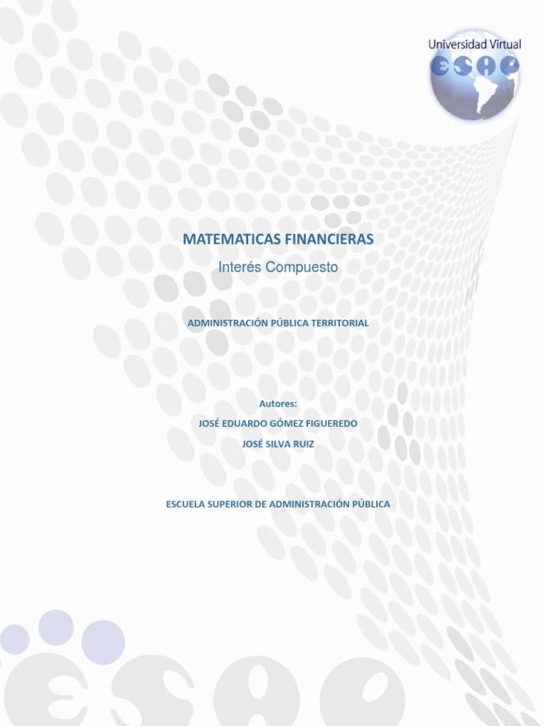 Interes Compuesto. (Modulo) | PDF | Finanzas Matemáticas | Tasas de interés
