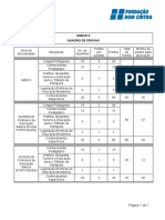 Anexo II - Quadro de Provas