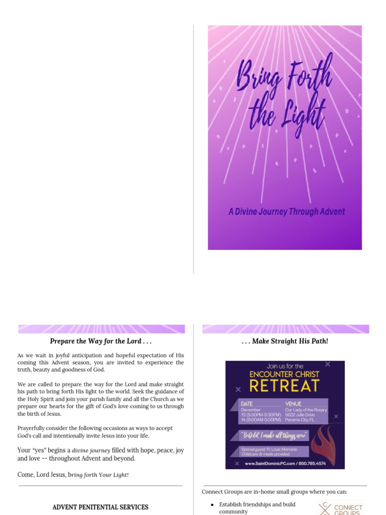 STD Advent Lectio Journal Draft PDF Jesus John The Baptist