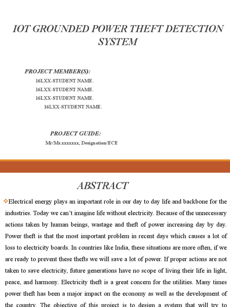 IoT Grounded Power Theft Detection System PDF Microcontroller Information Age