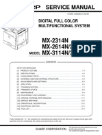 Mx-2614n - Service Manual