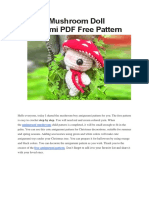Crochet Mushroom Doll Amigurumi PDF Free Pattern