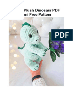 Crochet Plush Dinosaur PDF Amigurumi Free Pattern