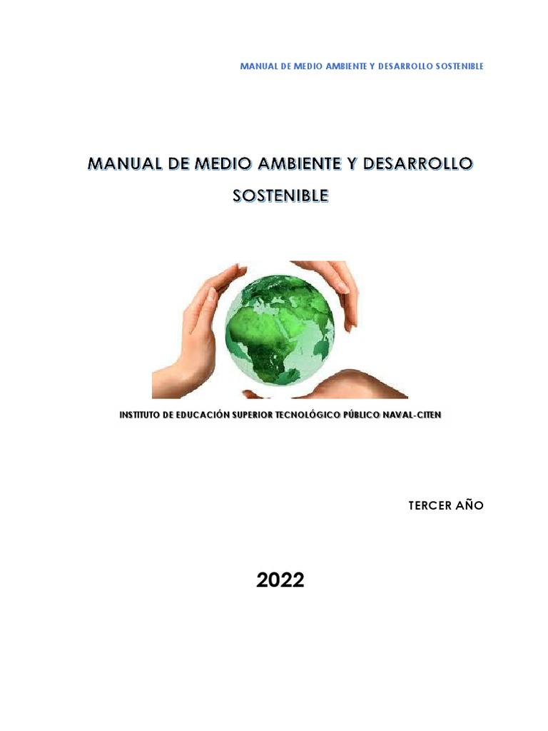 Manual de Medio Ambiente y Ecosistemas | PDF | Ecosistema | Entorno natural