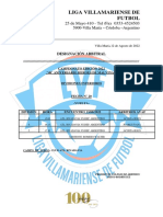 Designaciòn Div. Inferiores Fecha #20