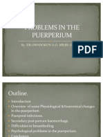 Problems in The Puerperium