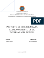 PROYECTO DE INVERSION PALM DETAILS  ACT