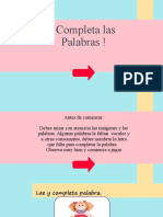 Completa las palabras