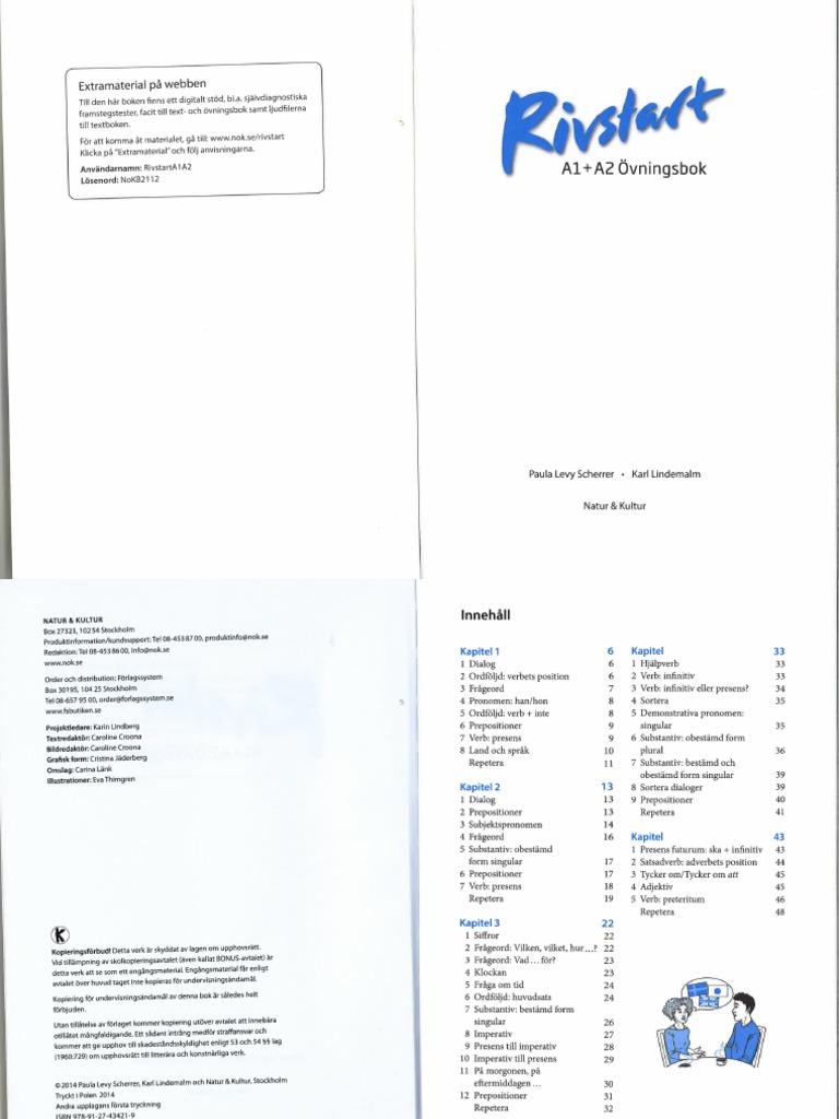 Rivstart A1-A2 Övningsbok (Exercise Book) (PDFDrive) | PDF
