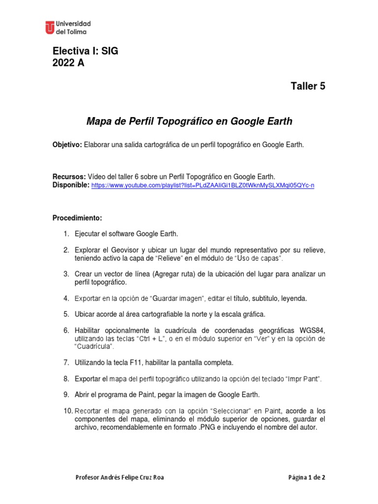 Perfil Topográfico: La Guía Máxima – WFAW