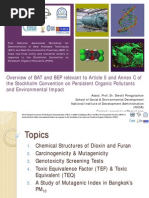 Download Overview of BATBEP on Persistent Organic Pollutants and Environmental Impact by Kitipan Kitbamroong SN58778876 doc pdf