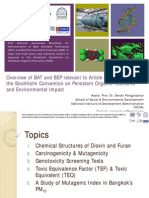 Overview of BAT/BEP on Persistent Organic Pollutants and Environmental Impact