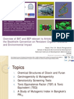 Overview of BAT/BEP On Persistent Organic Pollutants and Environmental Impact