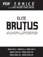 Hifonics Brutus Elite BRE Amplifier Manual