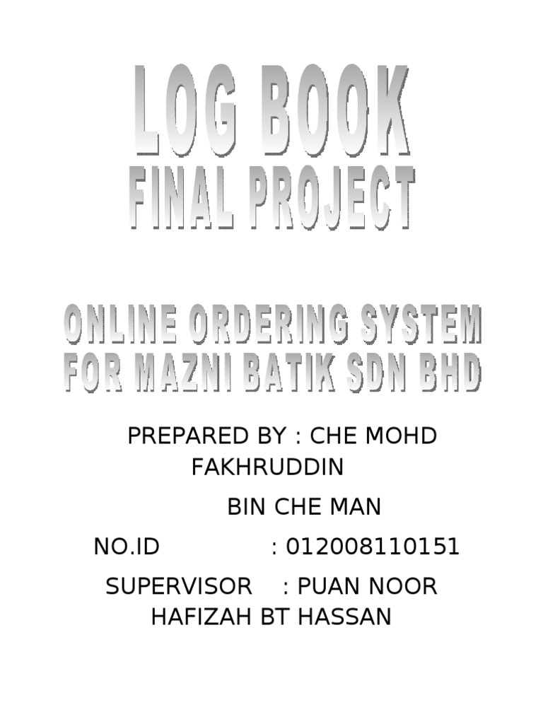 Online Ordering System for Batik | PDF | Business