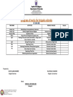 Program of Works 2022