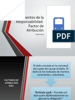 Elementos de La Responsabilidad. Factor de Atribución