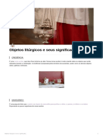 Objetos litúrgicos e seus significados na missa