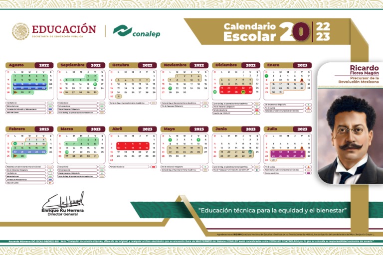 Calendario Conalep 2022 A 2023 Pdf IMAGESEE