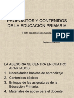 Propósitos y contenidos básicos de la educación primaria