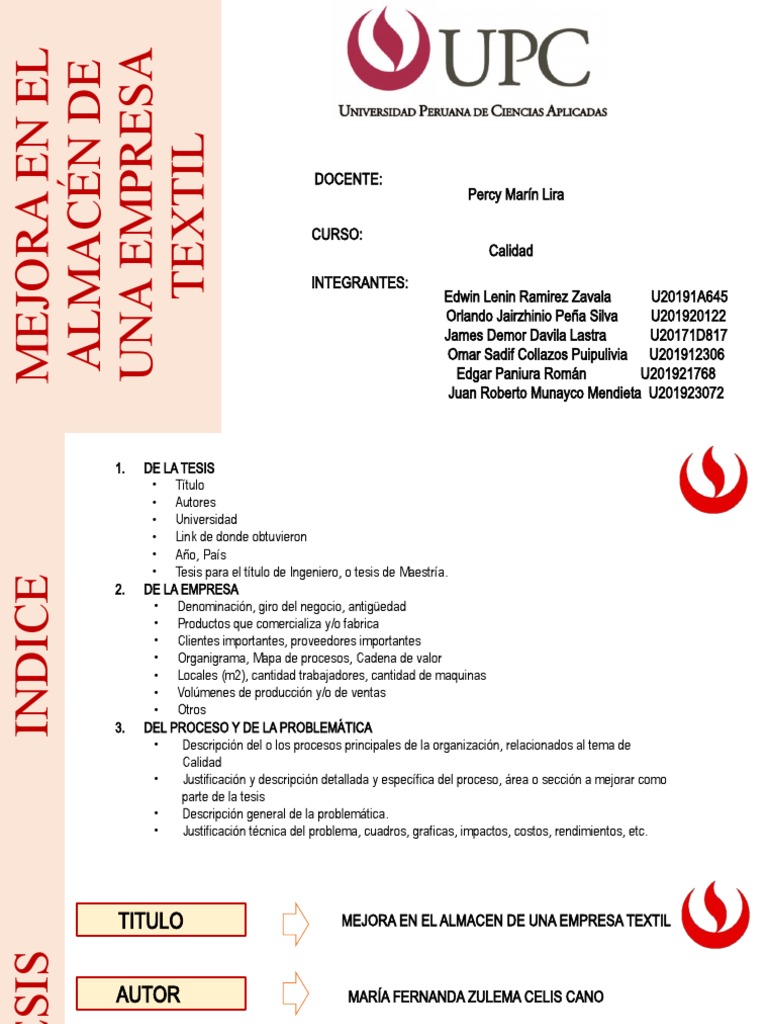 Mejora en El Almacén de Una Empresa Textil | PDF | Logística ...
