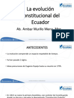 Evolución Del Derecho Constitucional en El Ecuador