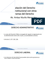 Relación Del D. Constitucional Con Otras Ramas Del Derecho