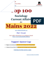 (2022) Top 100 Sociology Current Affairs (Part 1)