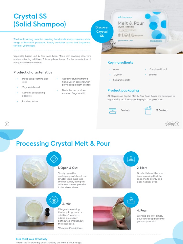 Crystal Solid Shampoo | PDF | Soap | Shampoo
