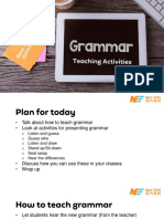 Grammar Teaching Activities