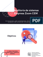 Auditoría de Sistemas Empresa Zoom CEM