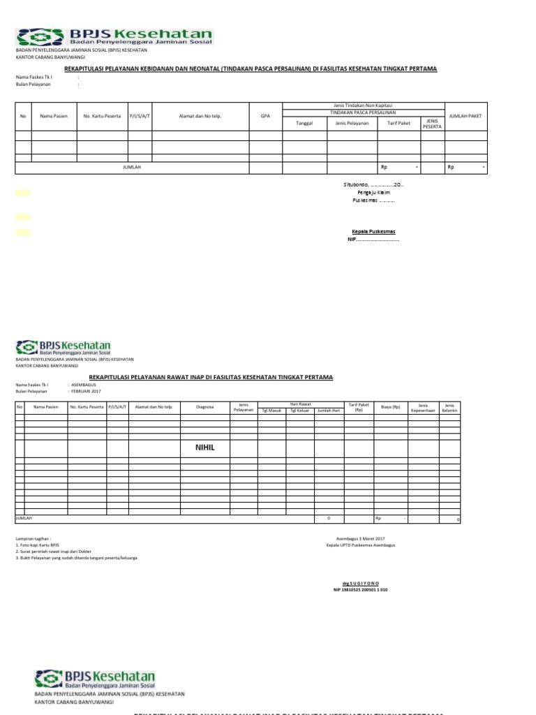 Laporan Rawat Inap Pdf