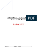 Techniques Logistiques A L'international - La Douane
