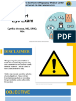 8 Part Eye Exam