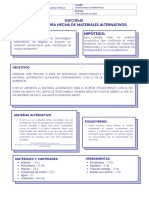 Informe de Material Pegante y Pintura Alternativos