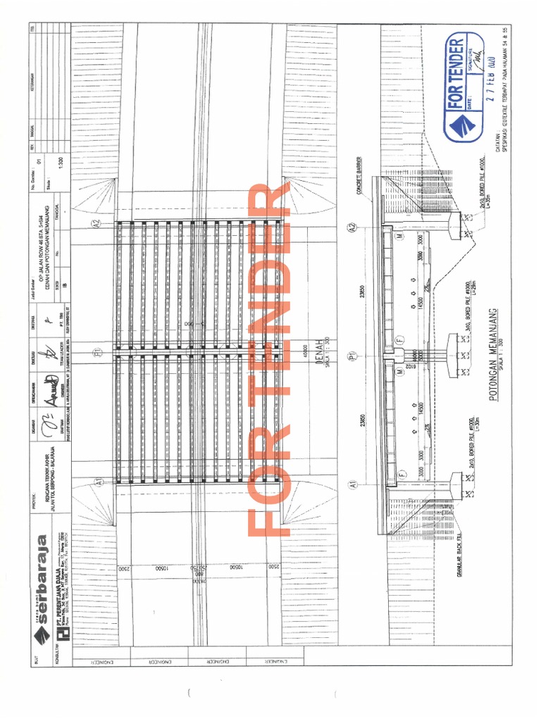 Potongan Memanjang 5+594 | PDF