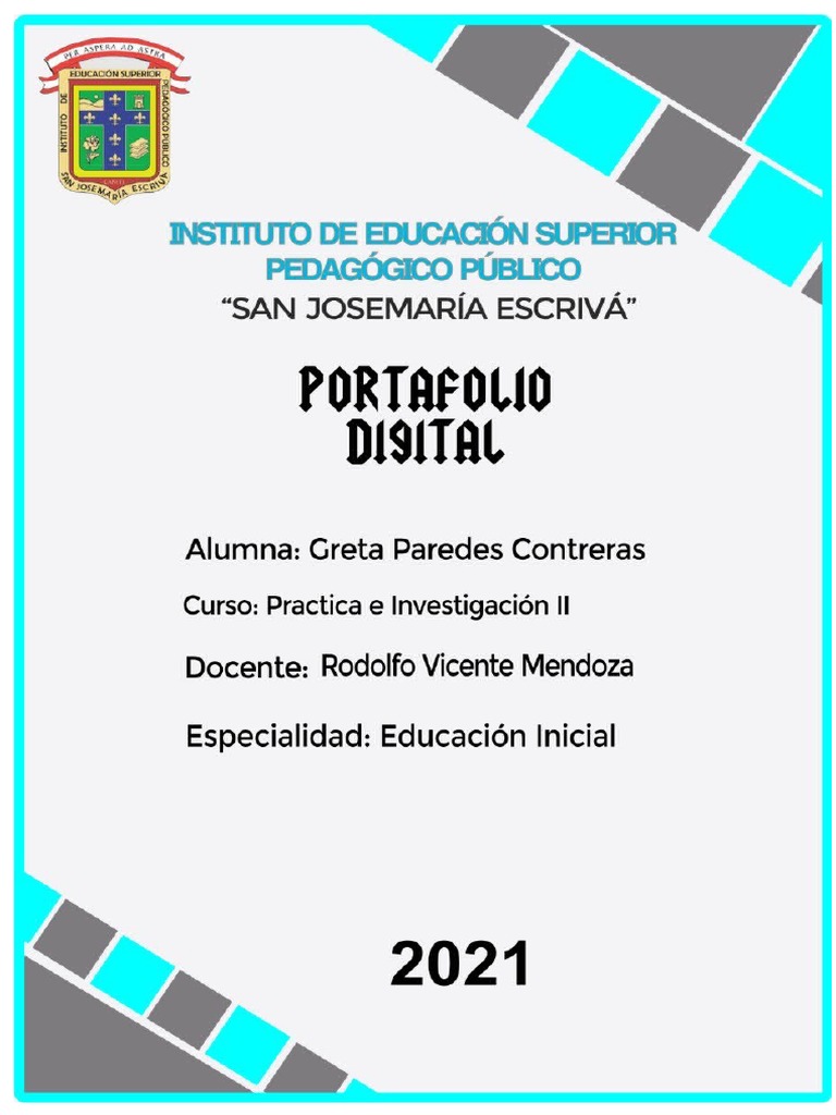 Estructura del Portafolio Escolar Docente | PDF | Evaluación | Aprendizaje