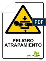 Afiche Peligro de Atrapamiento