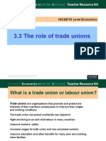 3.3 The Role of Trade Unions: Igcse /O Level Economics