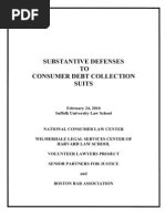 Download Substantive Defenses to Consumer Debt Collection Suits t by baruchrita007 SN58782276 doc pdf