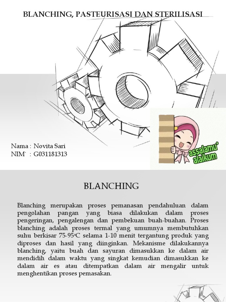 Blanching, Pasteurisasi Dan Sterilisasi | PDF
