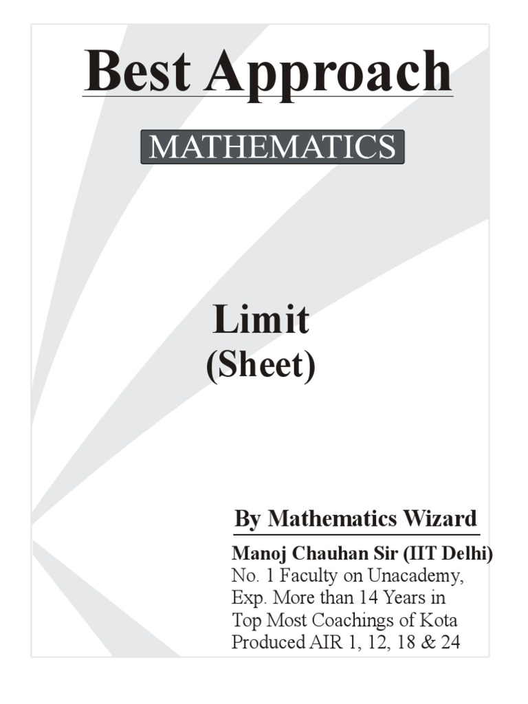 103 limit sheet 1658299638237 pdf function mathematics abstract